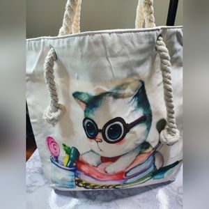 Kitten Canvas tote bag